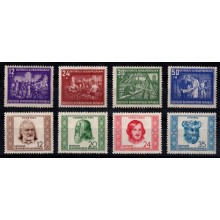 1952 DDR - AFA nr. 136-39 og AFA nr. 145-48 - postfrisk